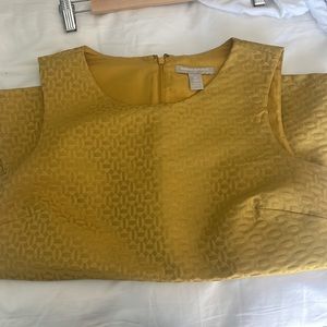 Banana Republic yellow/ mustard top. Size 10